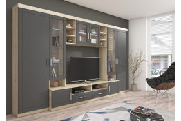 Sekcija PARIS GR 01 Grafit/Dab Sonoma